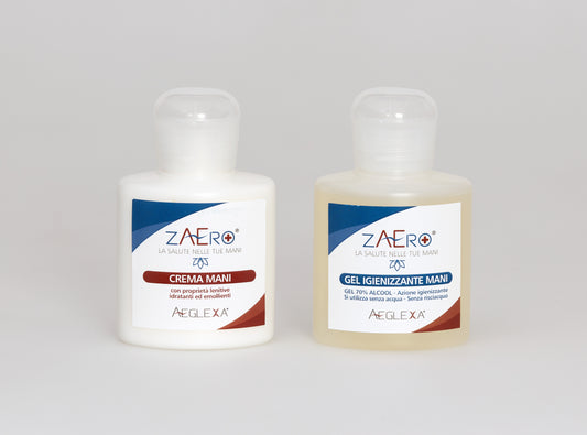 ZAERO – Crema Mani e Gel Igienizzante