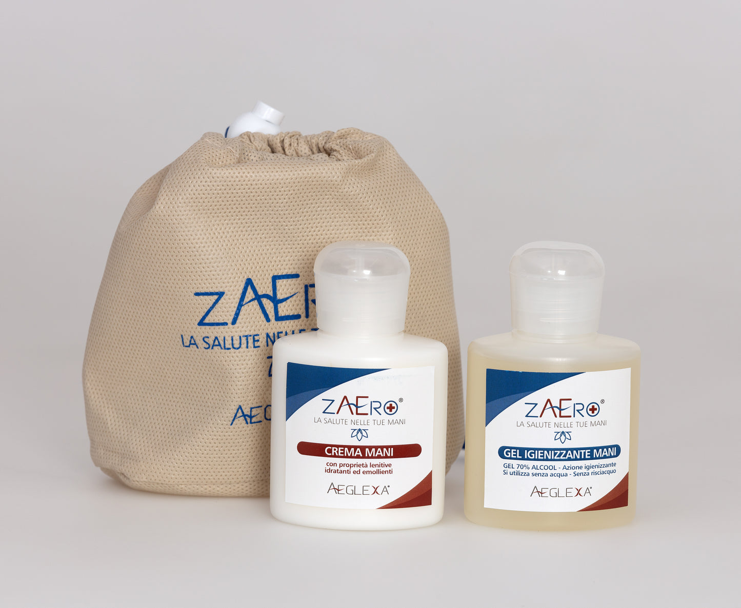 ZAERO – Crema Mani e Gel Igienizzante